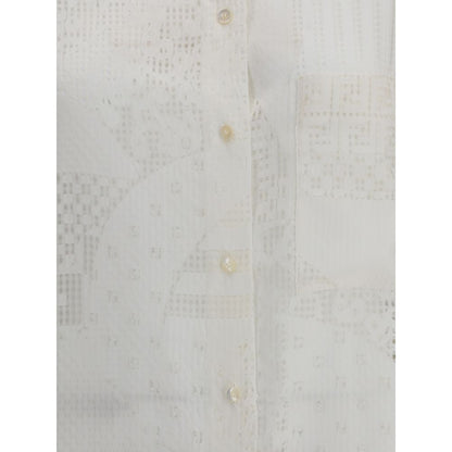 Fendi Patchwork Silk Shirt