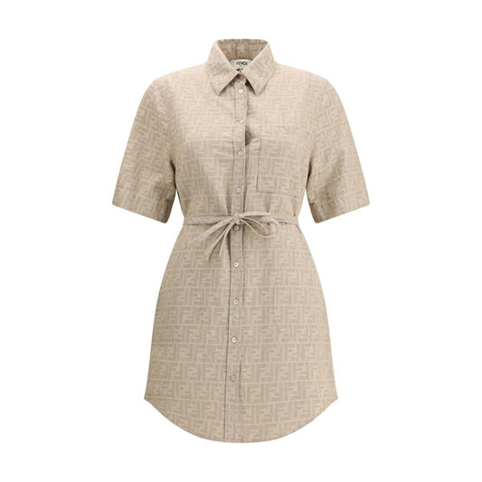 Fendi Chambray Dress - Timeless Elegance Redefined