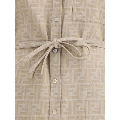 Fendi Chambray Dress - Timeless Elegance Redefined