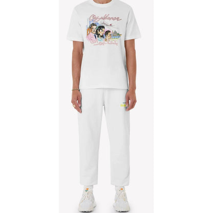 Casablanca White Cotton T-Shirt - Relaxed Fit
