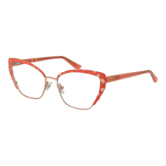 Guess Women’s Optical Glasses – Orange Cat Eye Frame, 54mm
