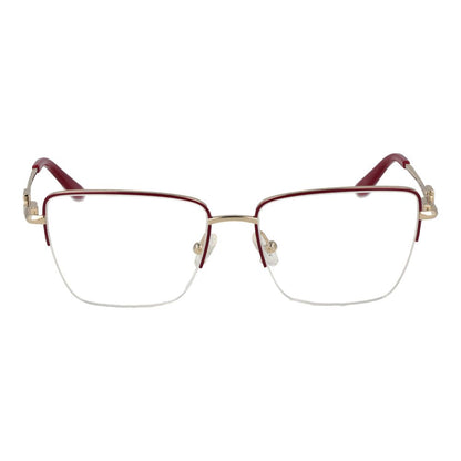 Guess Women’s Optical Frames – Burgundy Square Half-Rim