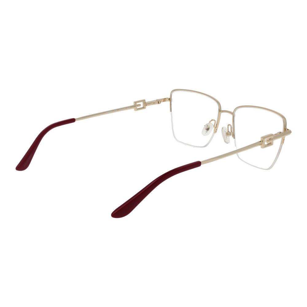 Guess Women’s Optical Frames – Burgundy Square Half-Rim