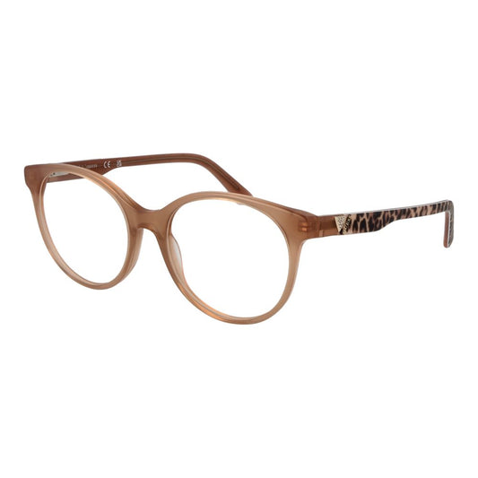 Guess Women’s Optical Glasses – Beige Round Frame, 55mm