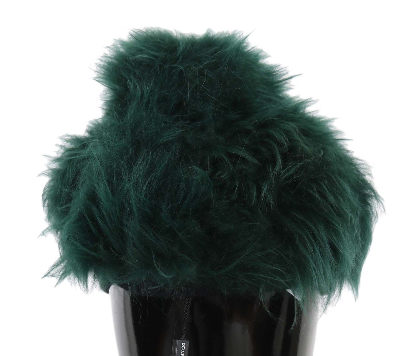  - Elegant Emerald Cashmere Cloche Cap