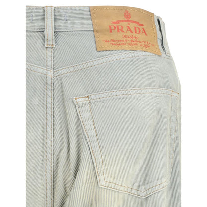Prada Velvet Five-Pocket Pants