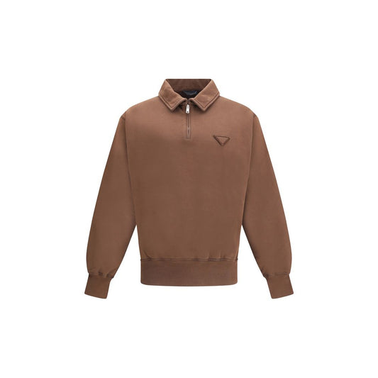 Prada Polo Sweatshirt: A Fusion of Casual Elegance