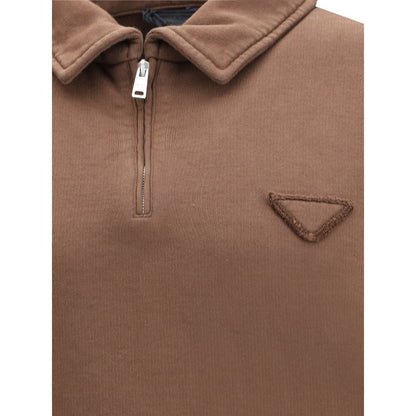 Prada Polo Sweatshirt: A Fusion of Casual Elegance