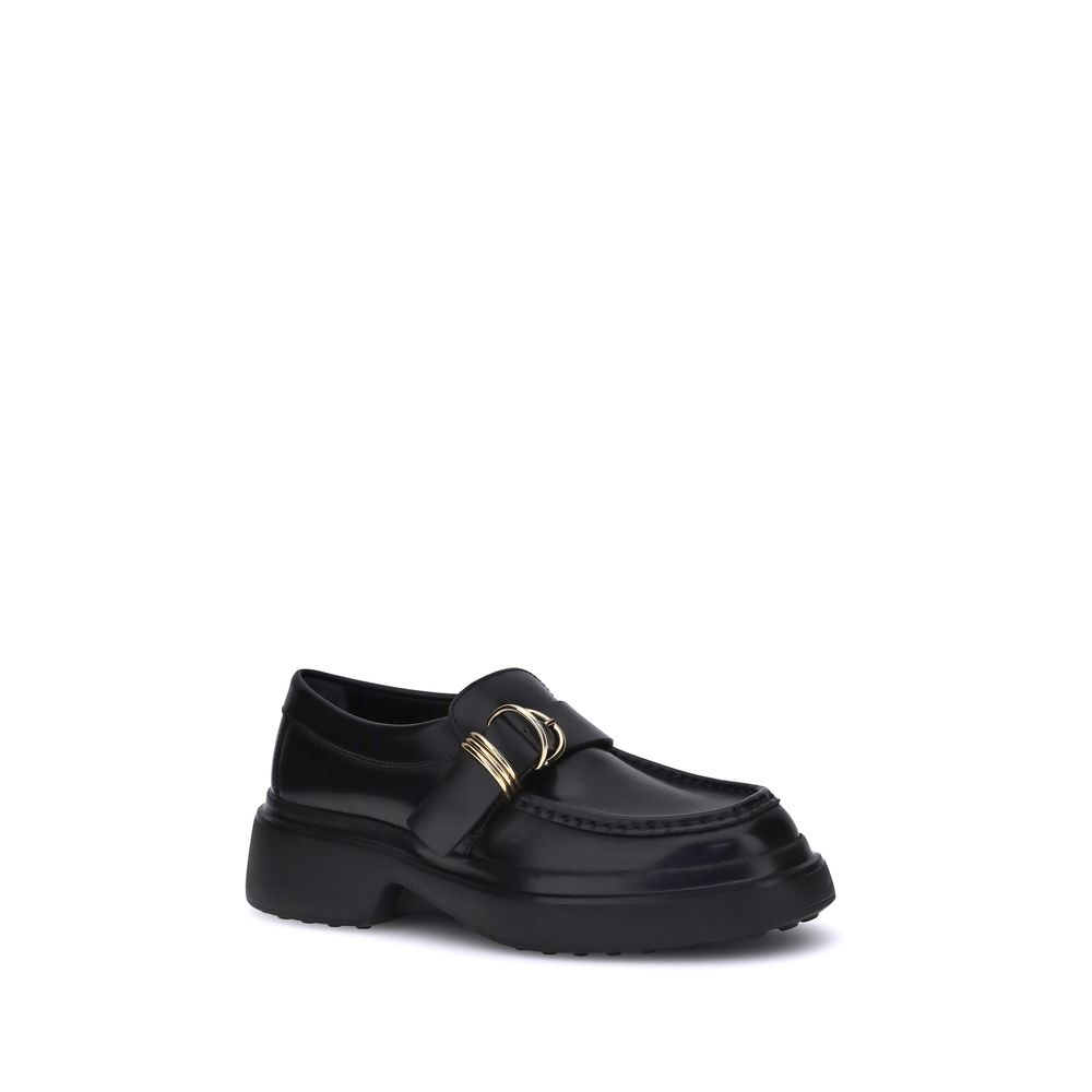Tod's Rings Leather Loafers