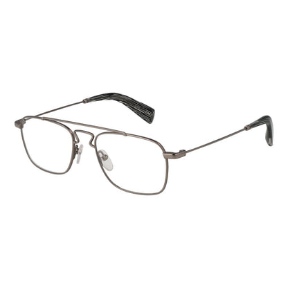 Yohji Yamamoto Silver Unisex Optical Frames – Full-Rim Design