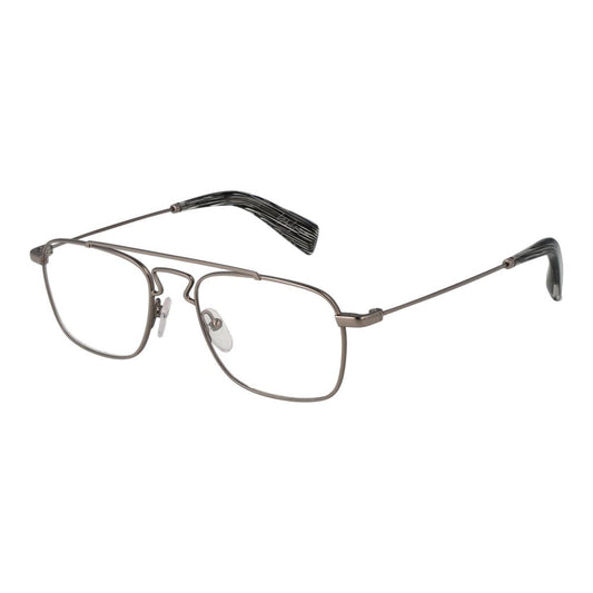 Yohji Yamamoto Silver Unisex Optical Frames – Full-Rim Design
