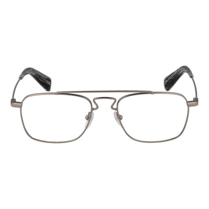 Yohji Yamamoto Silver Unisex Optical Frames – Full-Rim Design