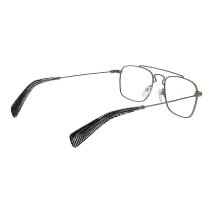 Yohji Yamamoto Silver Unisex Optical Frames – Full-Rim Design