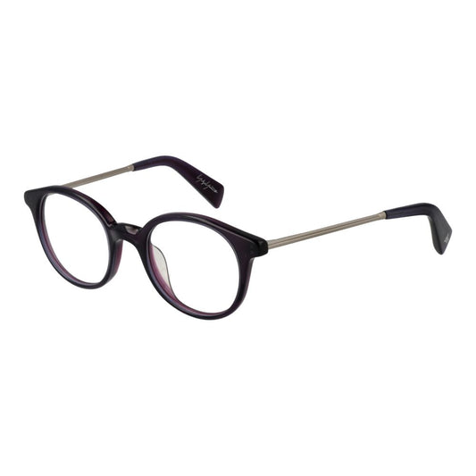 Yohji Yamamoto Men's Optical Frames – Purple Round Frame, 47mm