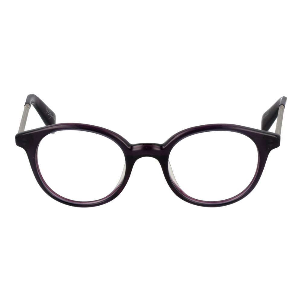 Yohji Yamamoto Men's Optical Frames – Purple Round Frame, 47mm