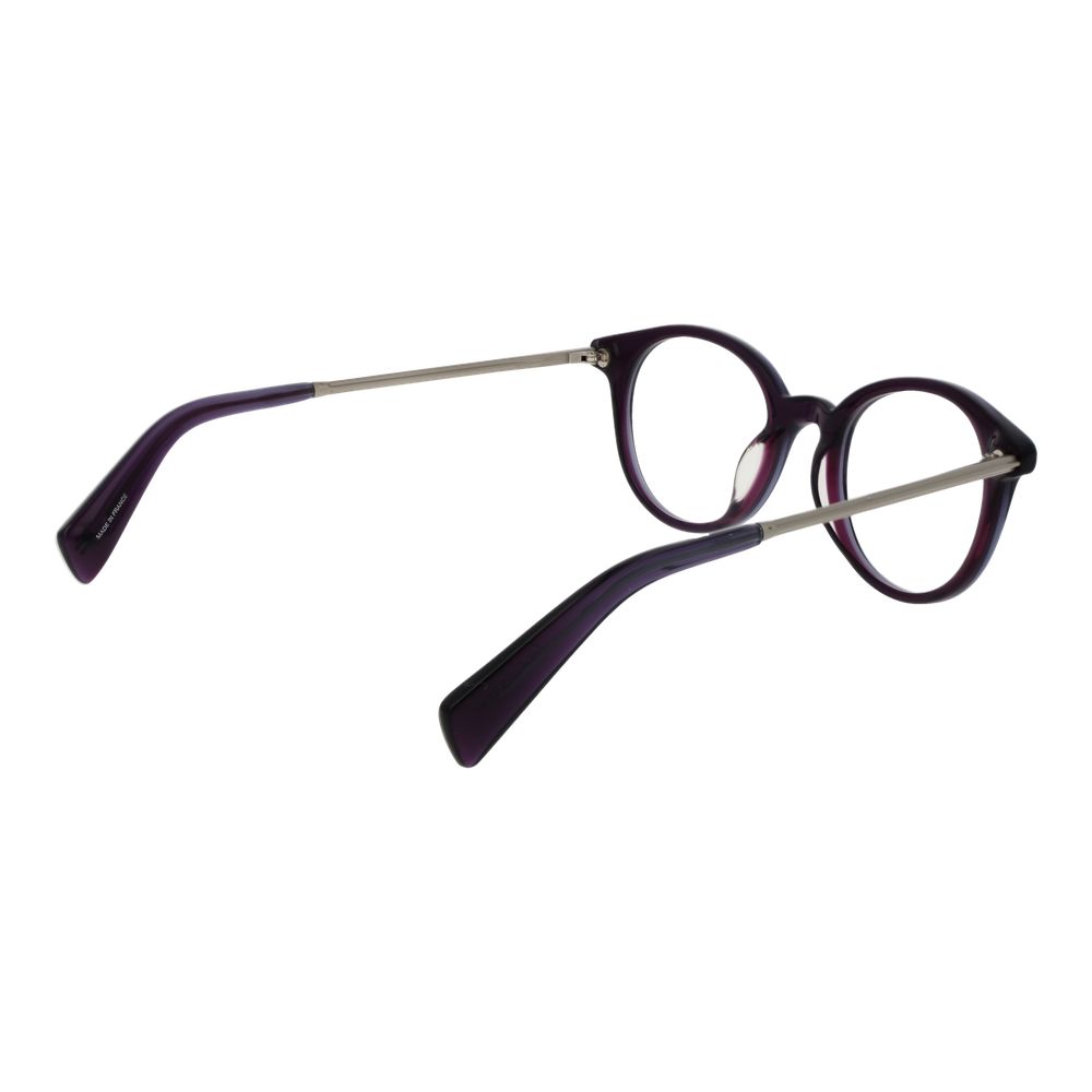 Yohji Yamamoto Men's Optical Frames – Purple Round Frame, 47mm