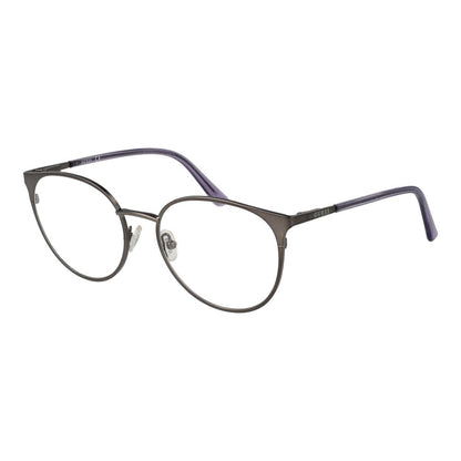 Guess Women’s Optical Glasses – Silver Round Frame, 53mm