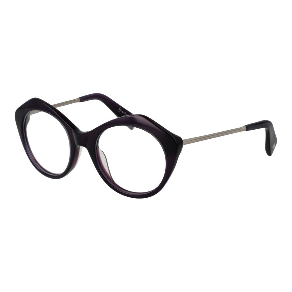 Yohji Yamamoto Women’s Optical Frames – Purple Round Design