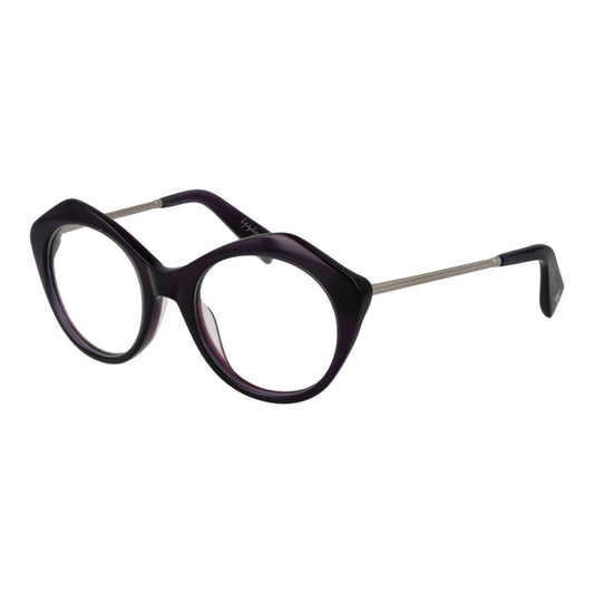 Yohji Yamamoto Women’s Optical Frames – Purple Round Design