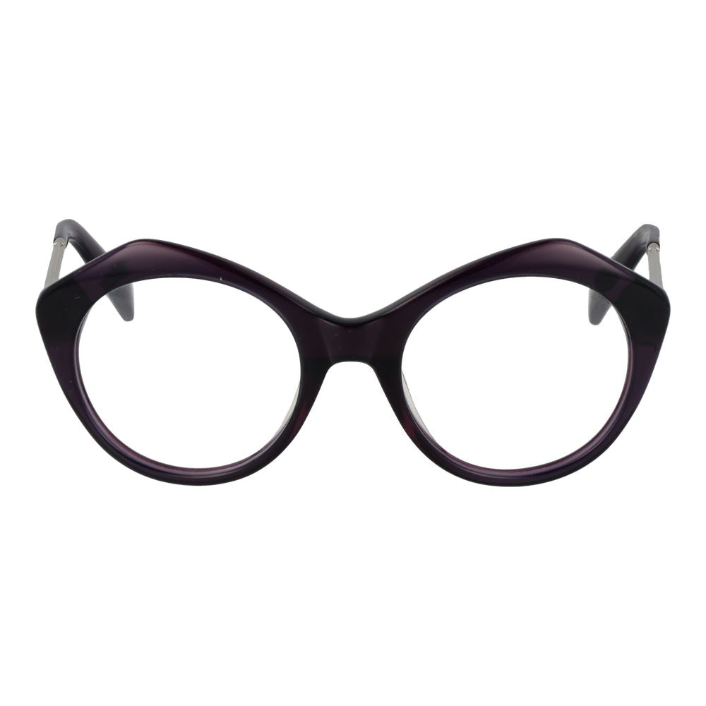 Yohji Yamamoto Women’s Optical Frames – Purple Round Design