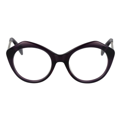Yohji Yamamoto Women’s Optical Frames – Purple Round Design