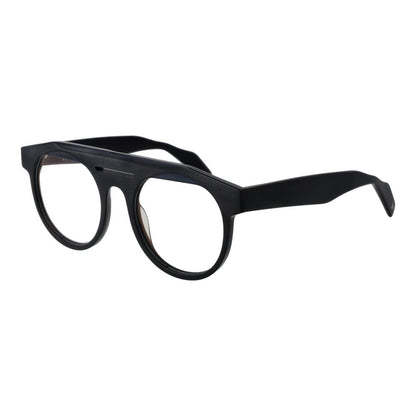 Yohji Yamamoto Black Men's Optical Frames – Stylish Aviator Design