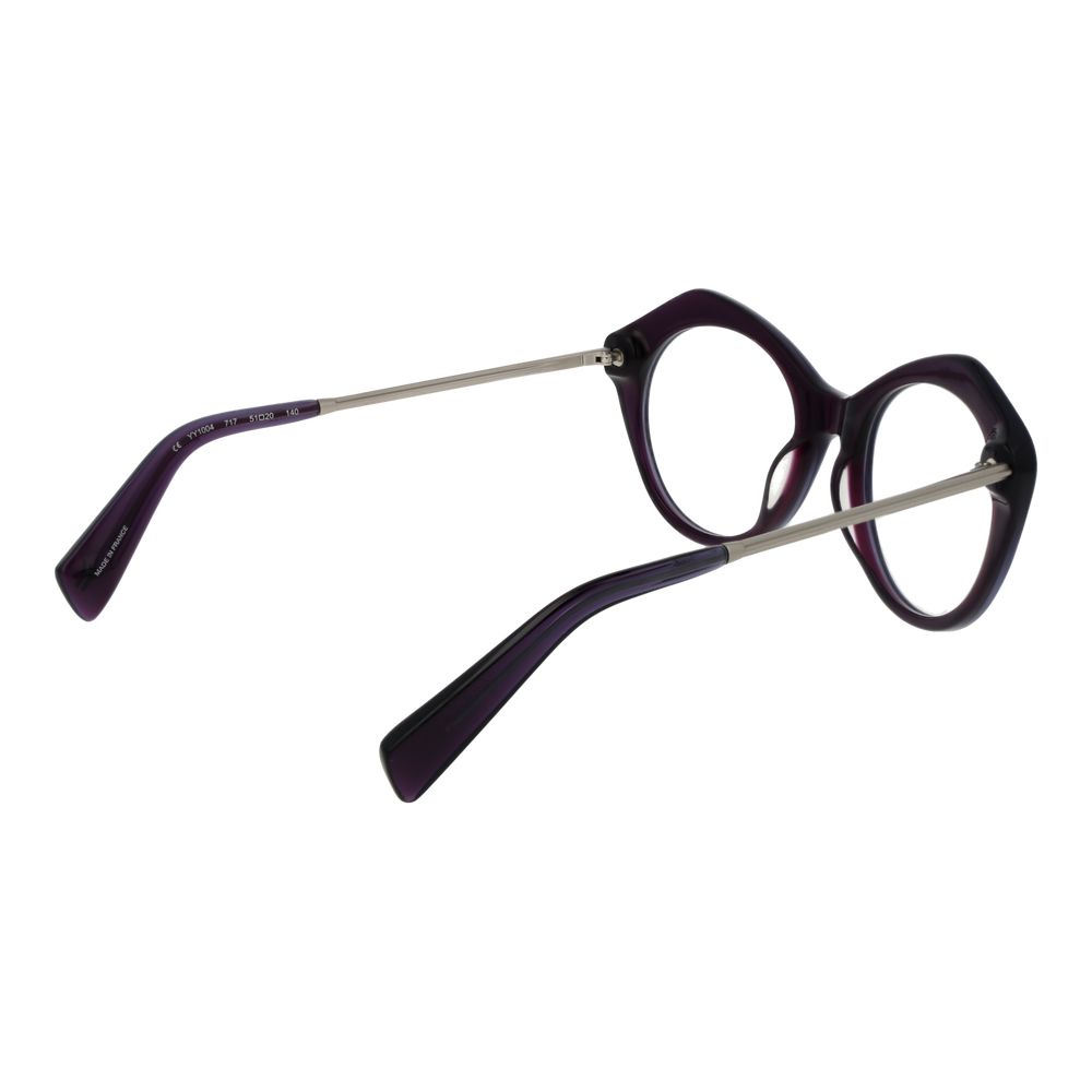 Yohji Yamamoto Women’s Optical Frames – Purple Round Design