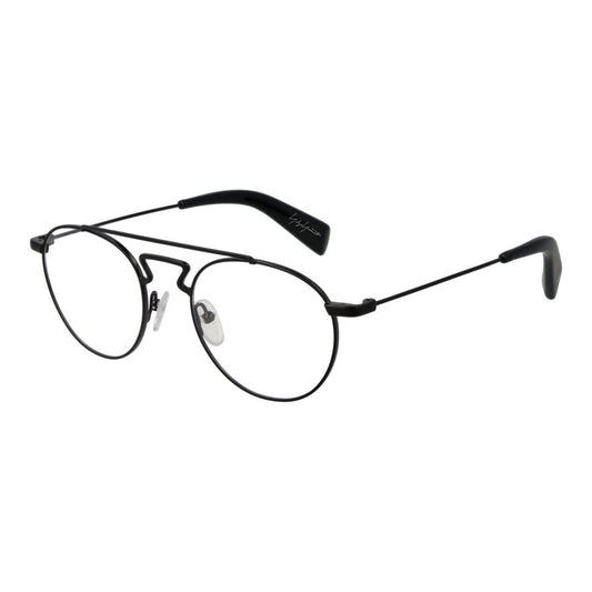 Yohji Yamamoto Men’s Optical Frames – Black Aviator Design