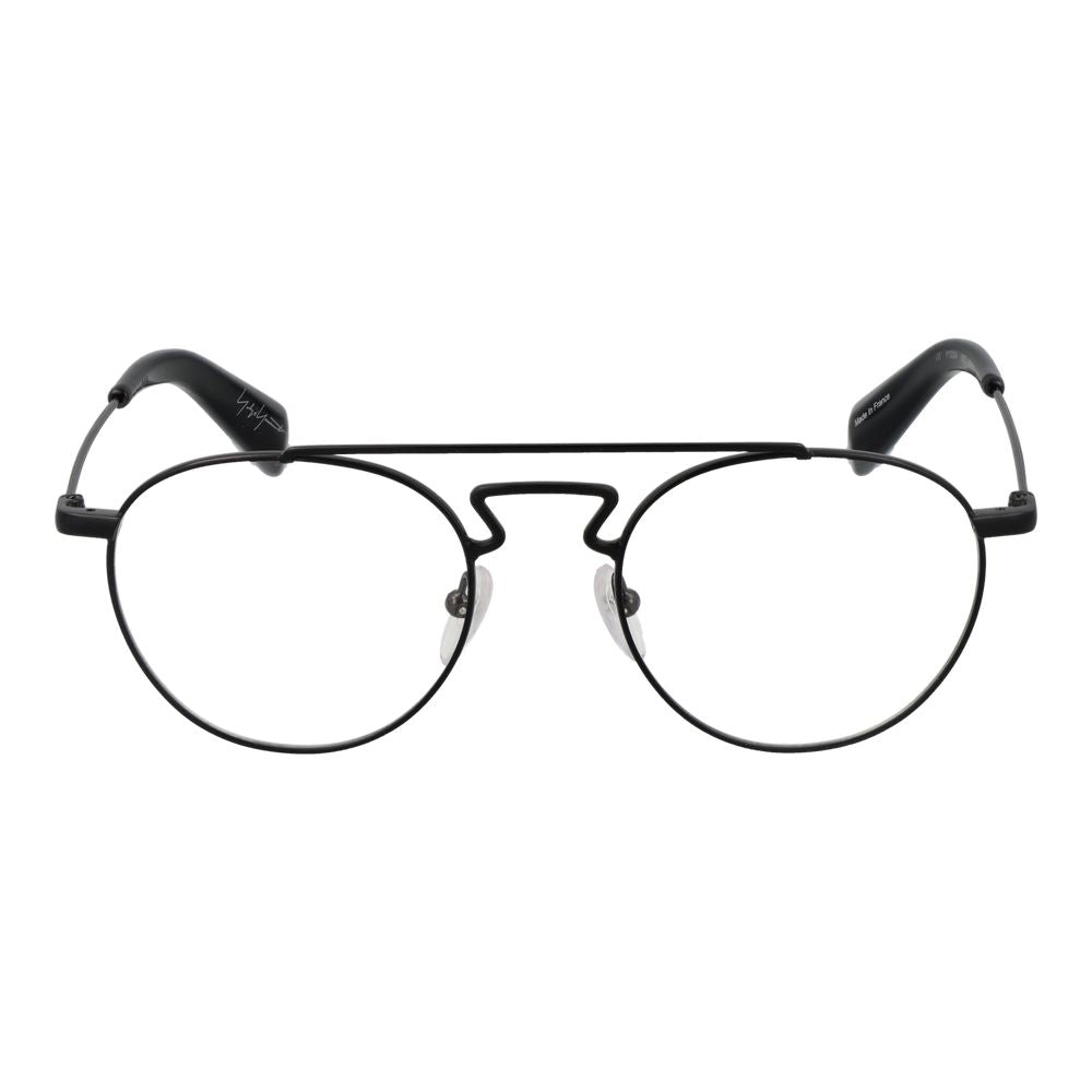 Yohji Yamamoto Men’s Optical Frames – Black Aviator Design