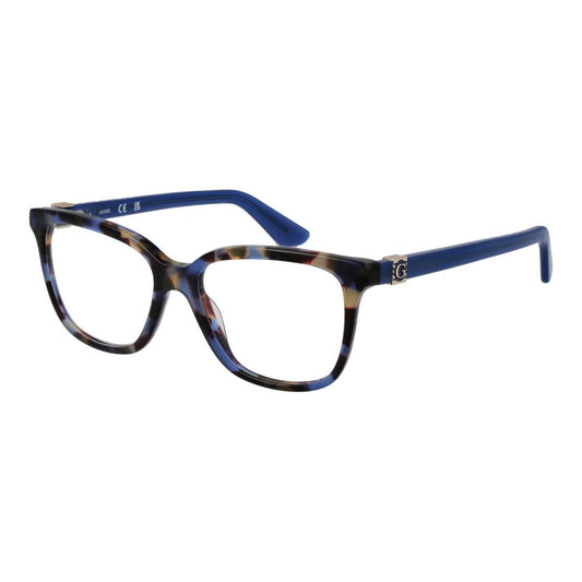 Guess Women’s Optical Glasses – Blue Rectangle Frame, 49mm
