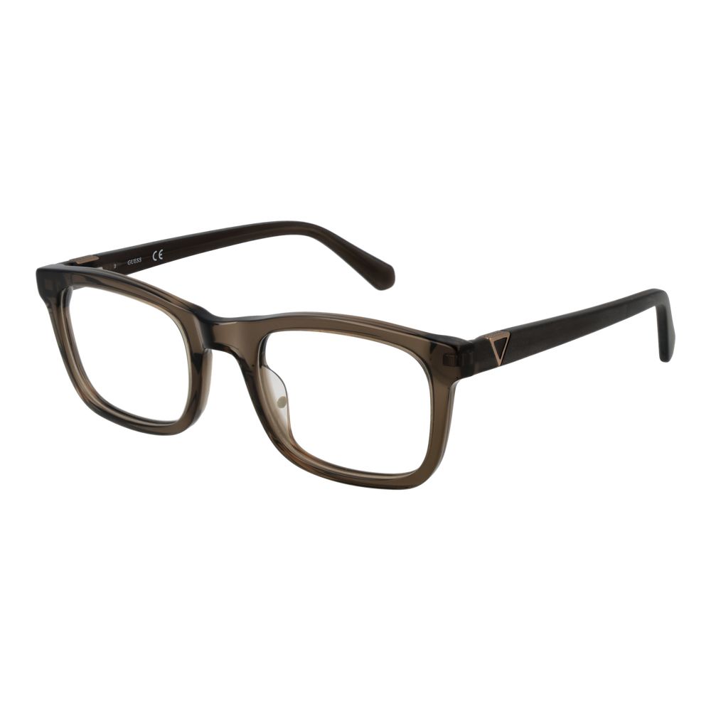 Guess Brown Men’s Optical Frames – Rectangle Full-Rim