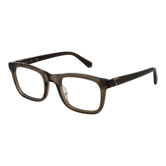 Guess Brown Men’s Optical Frames – Rectangle Full-Rim