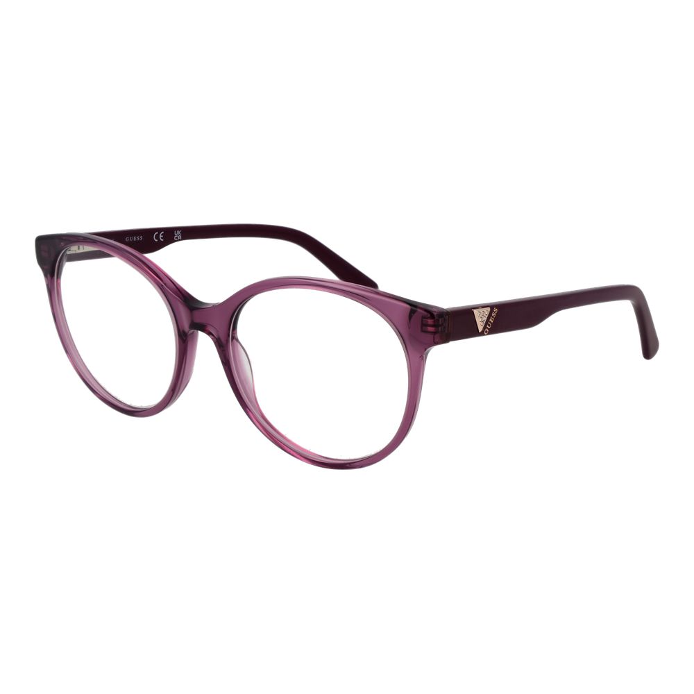 Guess Women’s Optical Frames – Purple Round Design, 55mm