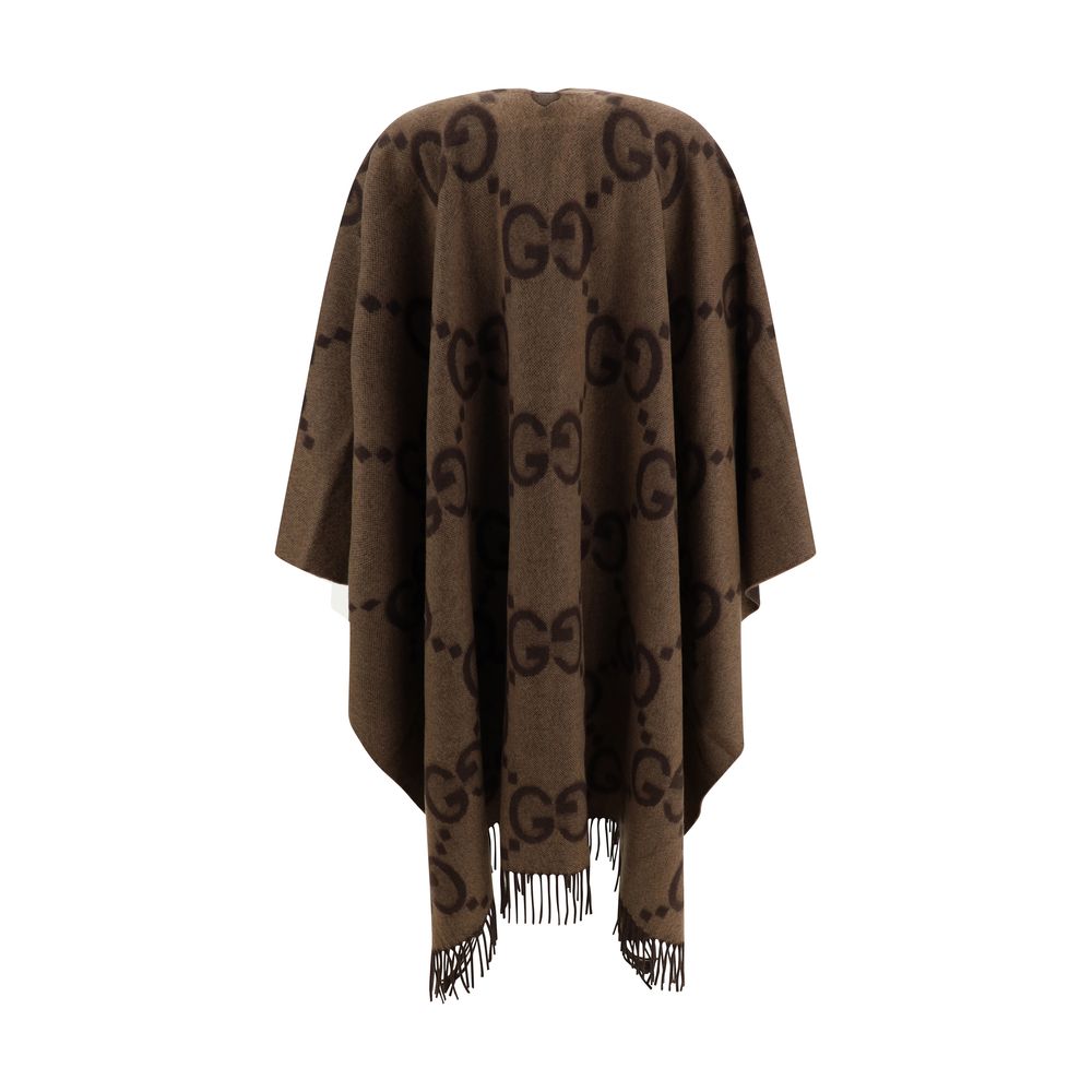 Gucci Cashmere Cape - Reversible Luxury Statement Piece