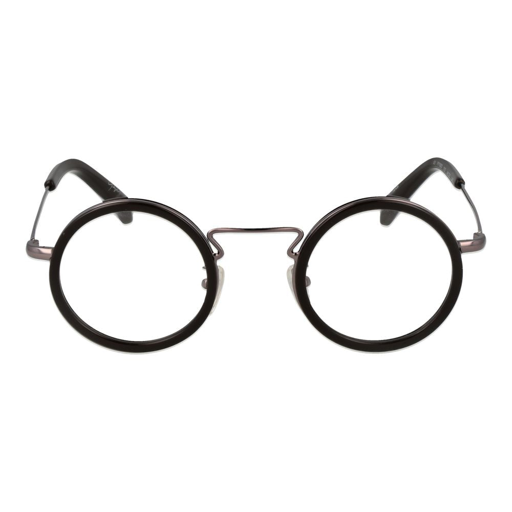 Yohji Yamamoto Men's Optical Frames – Brown Round Style