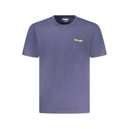 Wrangler Blue Cotton T-Shirt - Classic Crew Neck Comfort