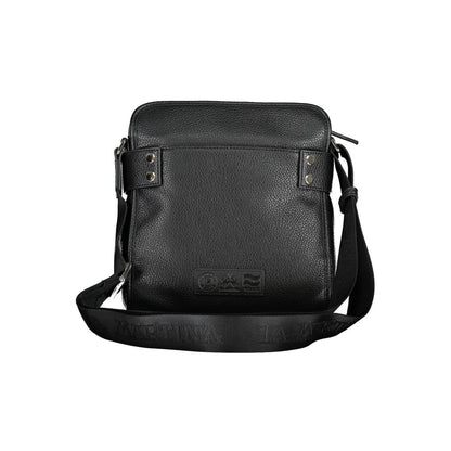 La Martina Black PLeather Effect Shoulder Bag
