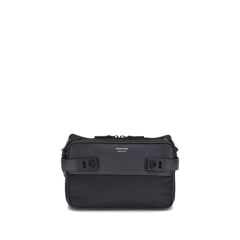 Ferragamo Gancini Buckle Shoulder Bag