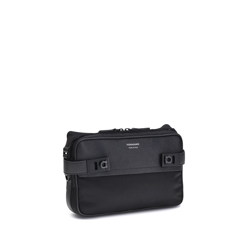 Ferragamo Gancini Buckle Shoulder Bag
