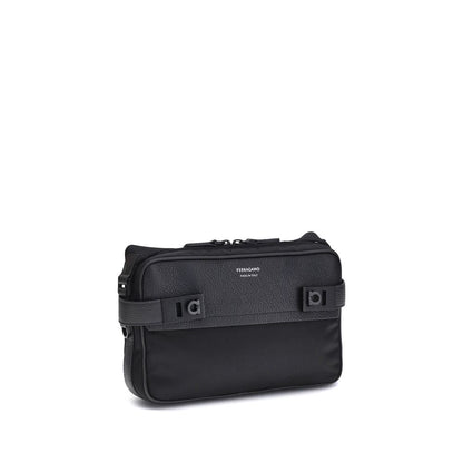 Ferragamo Gancini Buckle Shoulder Bag