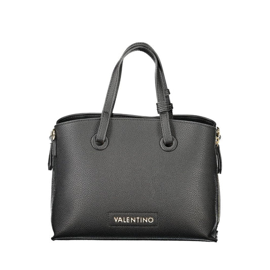 Mario Valentino Black Faux Leather Women's Handbag