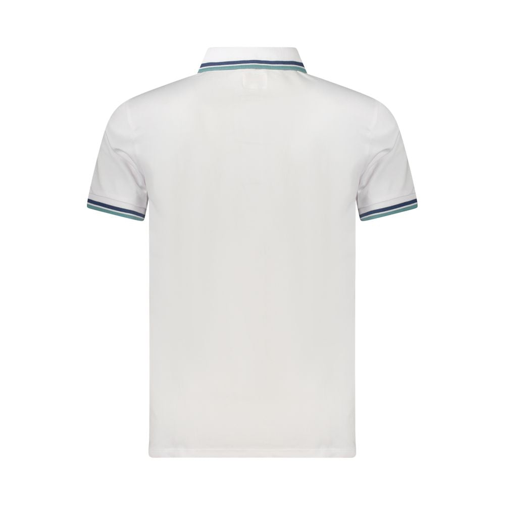 Guess Jeans White Cotton Men Polo Shirt