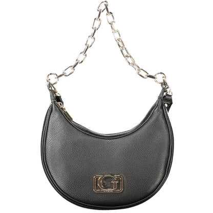 Guess Jeans Black Circe Handbag – Faux Leather, Versatile Design
