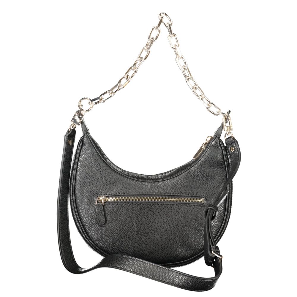 Guess Jeans Black Circe Handbag – Faux Leather, Versatile Design