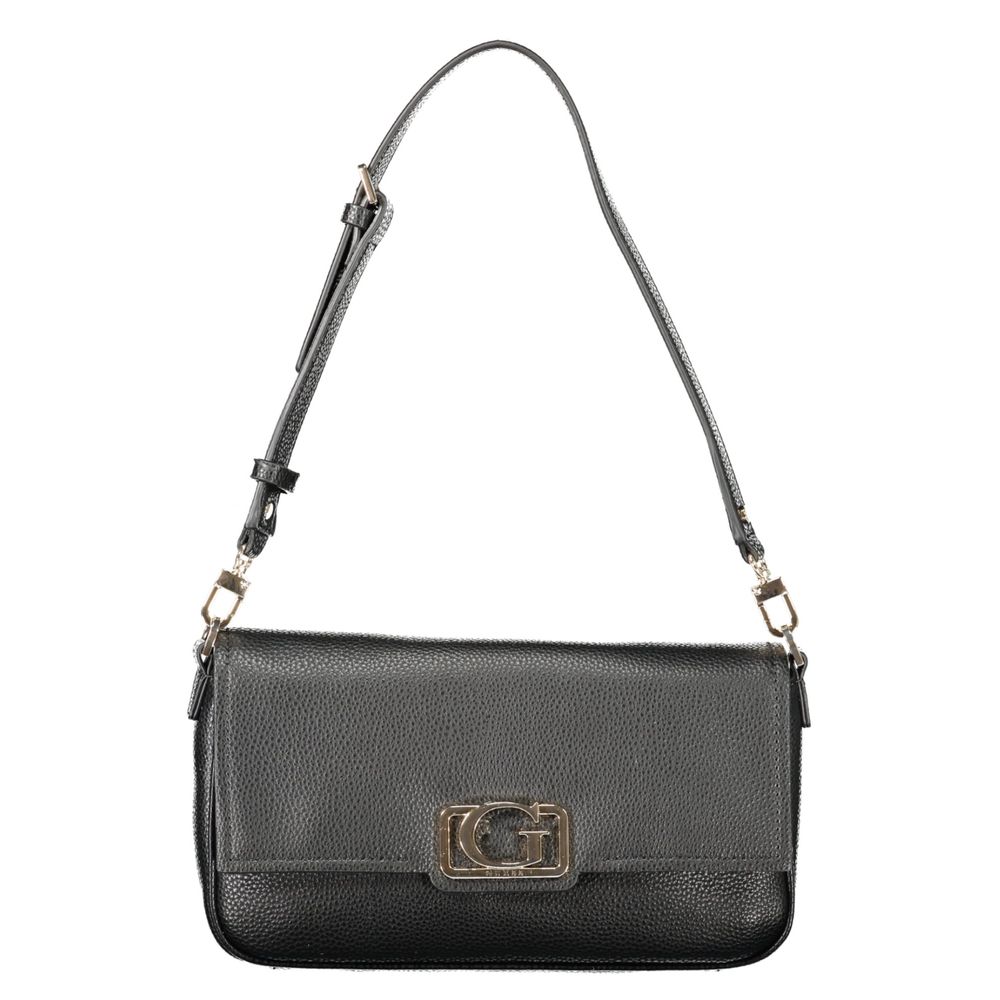 Guess Jeans Black CIRCE Handbag – Faux Leather, Chic & Versatile Design