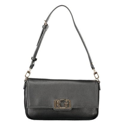 Guess Jeans Black CIRCE Handbag – Faux Leather, Chic & Versatile Design