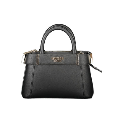 Guess Jeans ANADELA Mini Bag - Black Faux Leather Handbag for Women