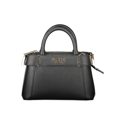 Guess Jeans ANADELA Mini Bag - Black Faux Leather Handbag for Women