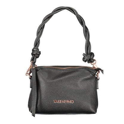 Mario Valentino Black Faux Leather Handbag