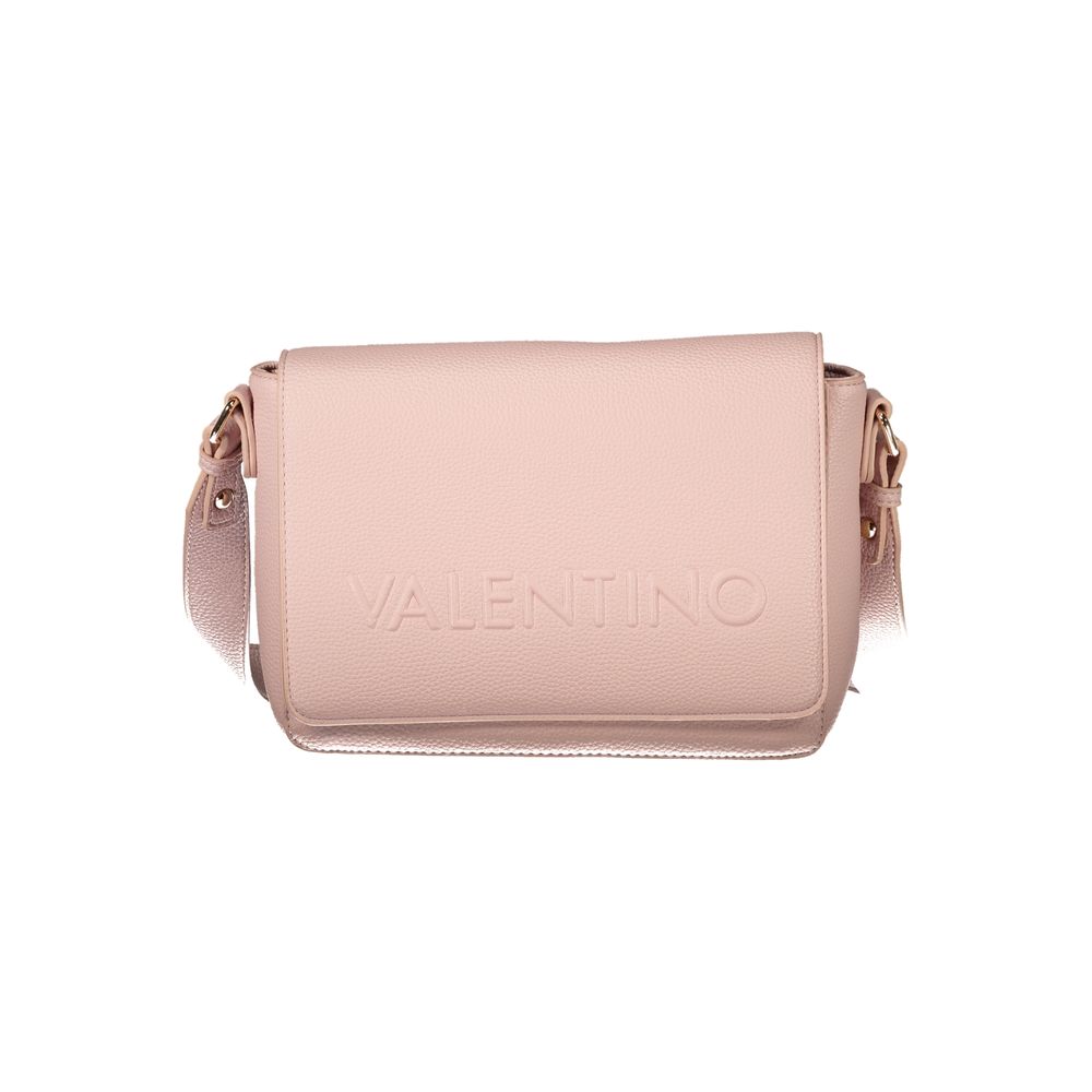 Mario Valentino Pink Faux Leather Adjustable Shoulder Bag